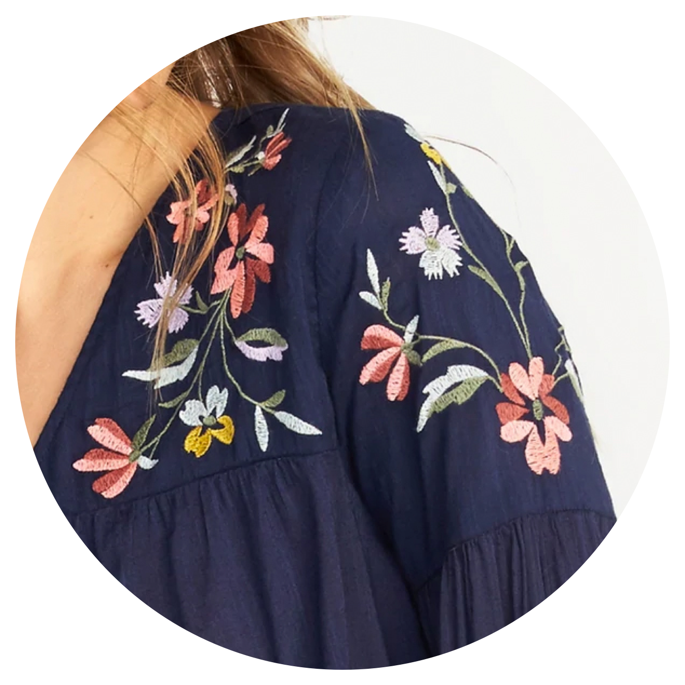 Machine Thread Embroidery on Clothes Print Embroidery